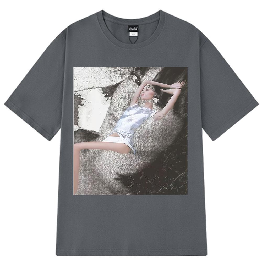 2025 New Essential Cotton Unisex T-Shirt Fashion Printing Soft Breathable Crew Neck Fashion Men's and Women's T-Shirts One Piece