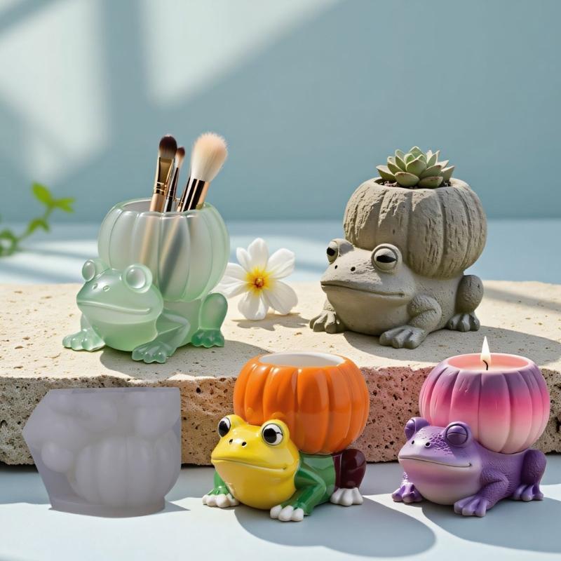 Pflanzgefäß Silikonform für Resin-Bastelarbeiten Kreativer Garten mit glattem DIY Kerzen-Schmuckherstellung Mehrzweckdesign