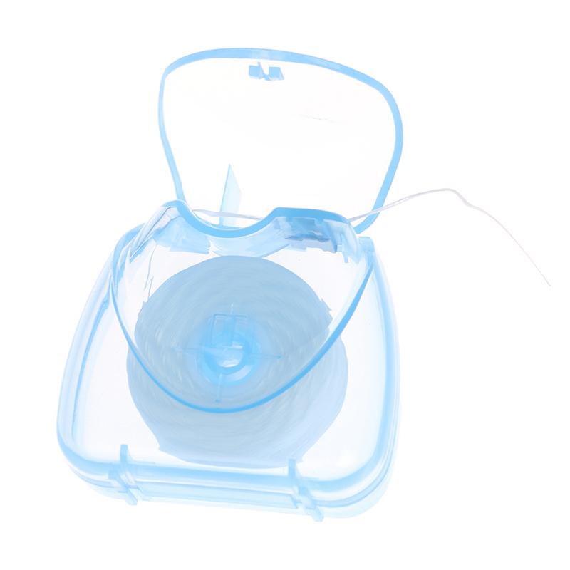 Fil dentaire 50M saveur menthe poivrée hygiène bucco-dentaire nettoyage des dents brosse interdentaire