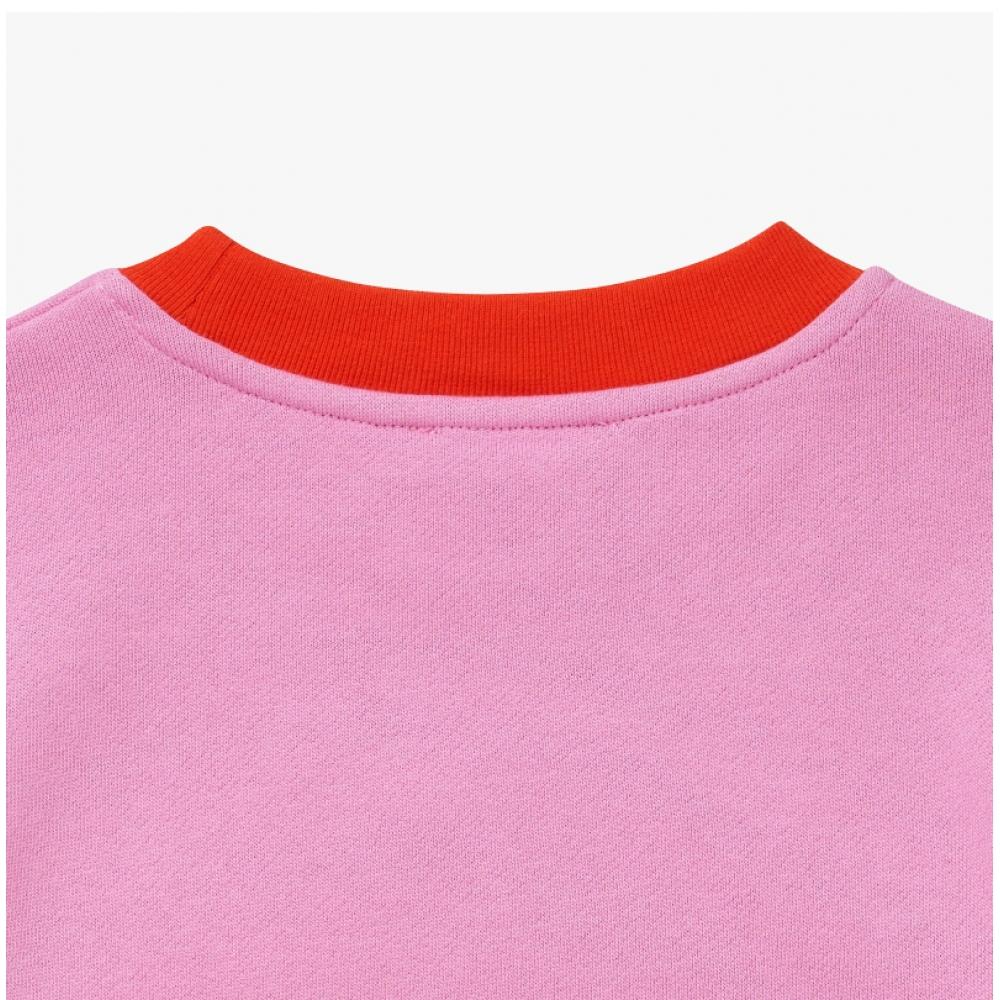 Stella Mccartney Tt4a20 Z0409 546 Round Logo Color Stripe Kids Sweatshirt