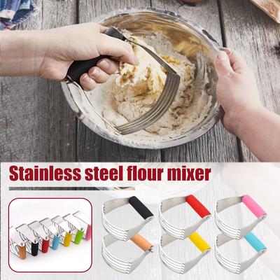 Professional- Dough Blender-, Pastry- Cutter Stainless Steel, Heavy Duty Pastry- Blender- And Dough Cutter With Blades