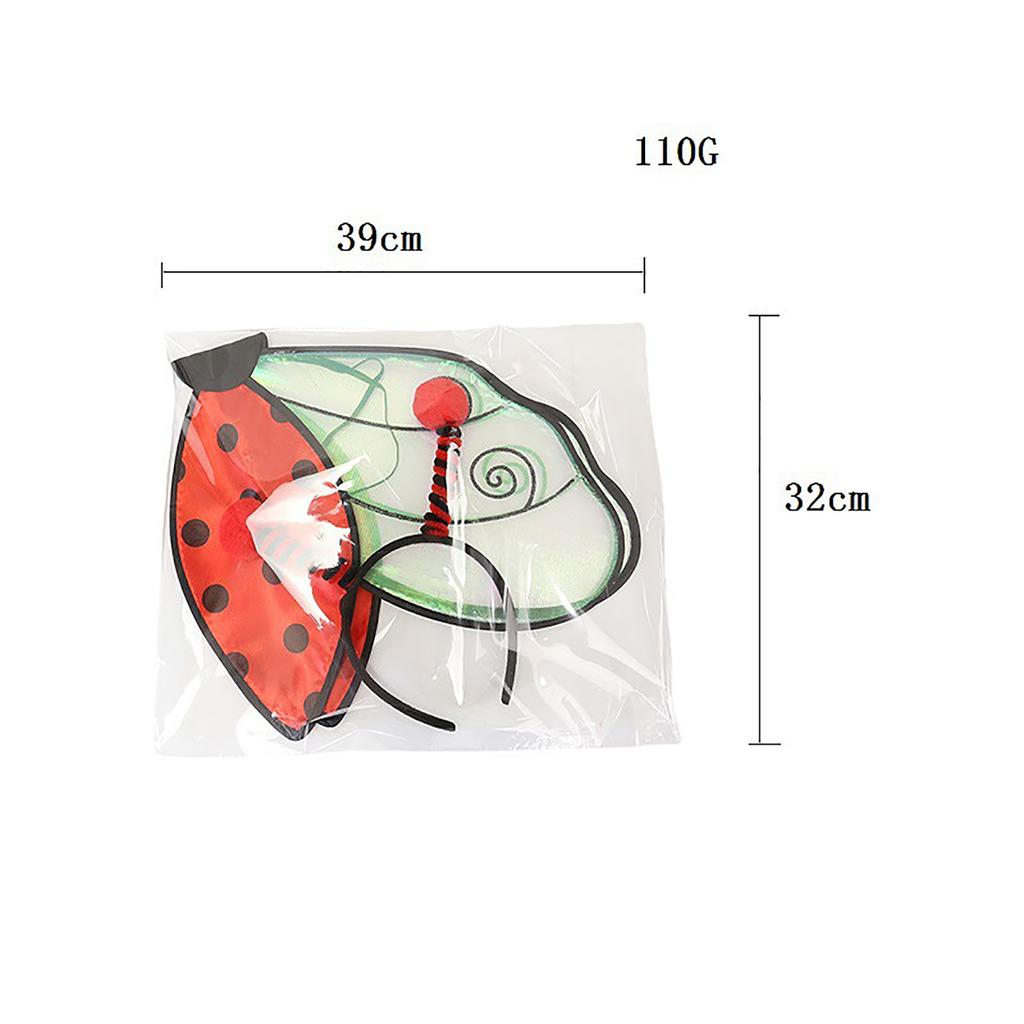 Insect Costume Set For Party & Cosplay And Bee 2 Piece Dress Up Accessories