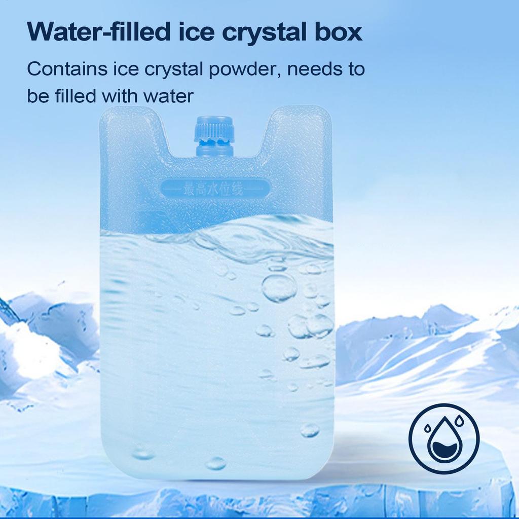 Reusable Gel Freezer Pack Refrigerator Ice Blocks Ice Crystal Box Cold Freezer Pack Picnic Fresh Food Cooler for Freezers Breast