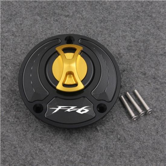 Keyless Motorcycle Fuel Gas Tank Cap Cover For Yamaha FZ 6 FZ6 FAZER 2004-2011 2005 2006 2007 2008 2009