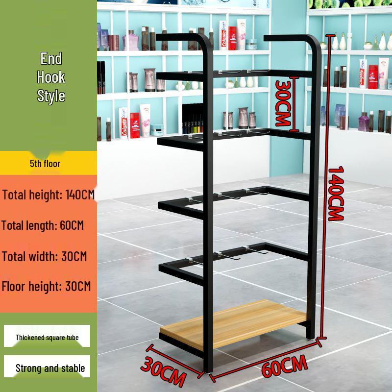 Versatile Multi-Layer Snack Display Rack for Supermarkets and Convenience Stores