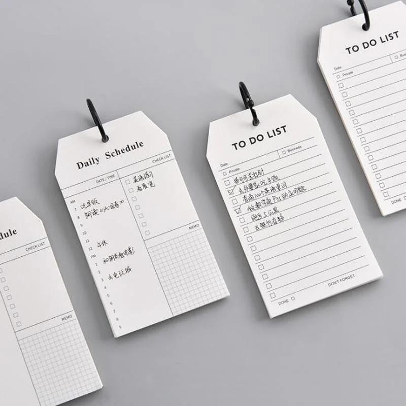 Creative Student Stationery Ring Schedule Book Loose-leaf Notepad Multi-functional Portable Memo LS