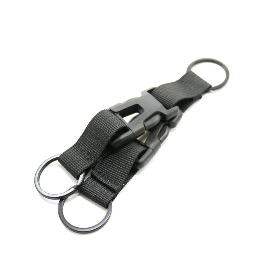 Multifunctional Camping Keychain Holder Quick Release Outdoor Molle Clip Carabiners   Outdoor Sport чёрный