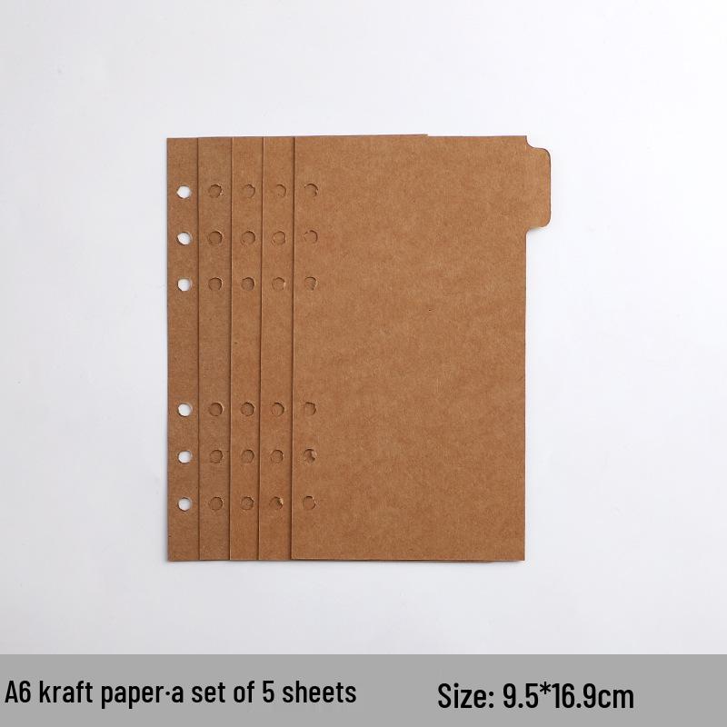 Colorful A4/B5 Loose-leaf Divider Pages for Notebooks, Universal & Customizable Index Pages