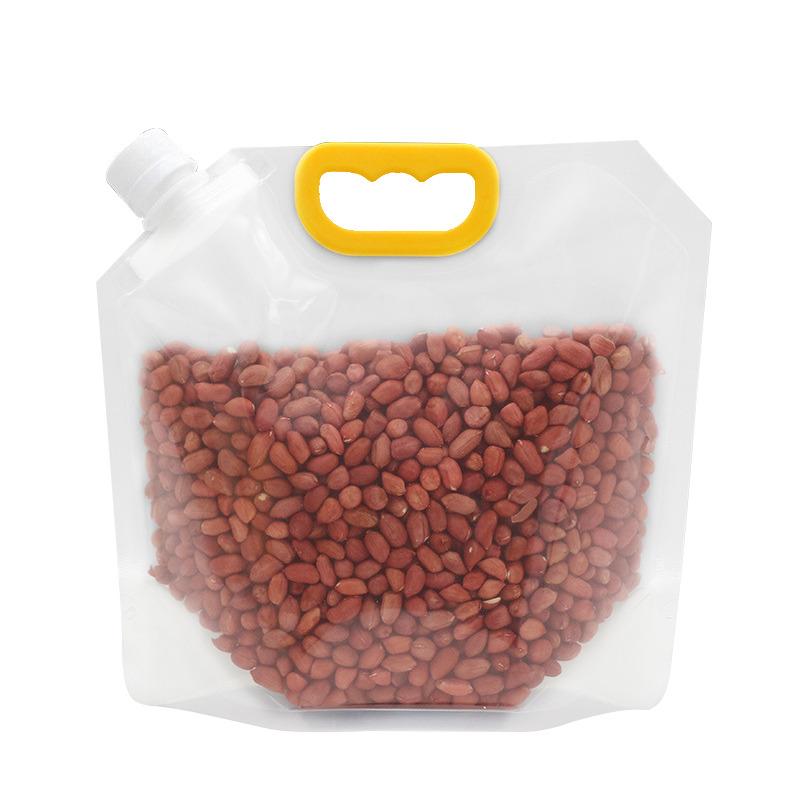 10pcs Kitchen Storage Bag Grain Moisture-proof Sealed Bag Insect-proof Transparent Portable Food-grade Storage Bag