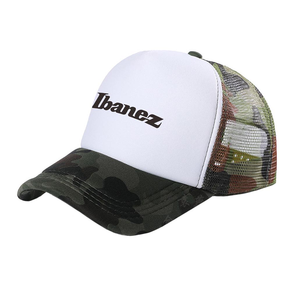 Guitar brand Ibanez Trucker Cap Unisex Cool Music Fans Hip Hop Ibanez Hat Baseball Cap Unisex Mesh Net Caps MZ-056