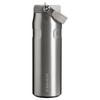 STANLEY 1913 Iceflow Flip Straw Vacuum Insulated Stainless 24 Oz L 2.0 Bottle, Steel, Ash, / 0.71