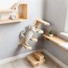 Katzen-Wandhängematte mit 4 Stufen – Modernes montiertes Katzen-Wandmöbel Kratzbaum für die Wand Katzen-Trittbrett Katzenhaus für Innenräume