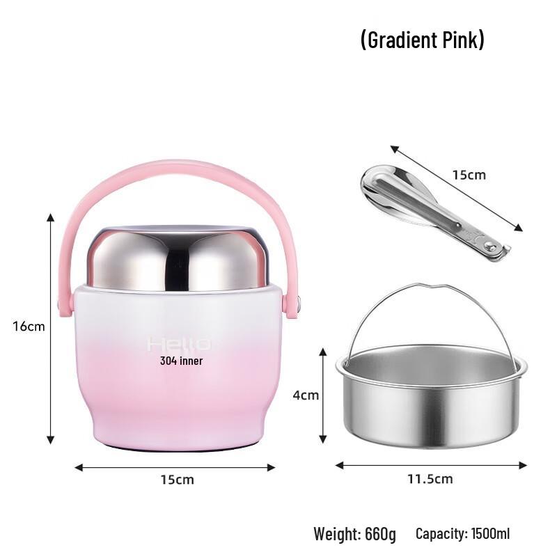 OEING Portable Insulated Multi-layer Lunch Box