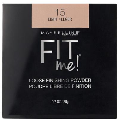 New York Fit Me Polvo Acabado Suelto 20g 15 Claro Ligero Maquillaje Mineral Fijador Para Controlar Brillo Piel Suave