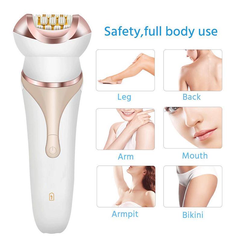 Electric 5 in 1 Women's Hair Remover Cordless Epilator for Women Hair Removal Facial Depilation Lady Shaver
