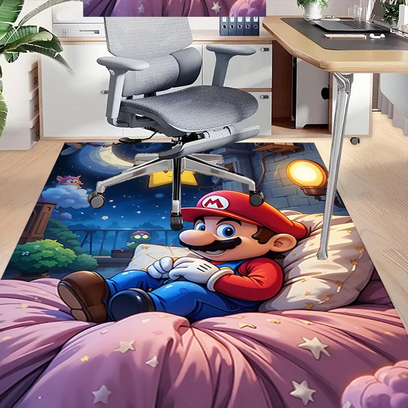 Mario Dreams Moonlight Carpet For Playroom Bedroom Living Room Sofa Home Decorkids Game Area Rug Nonslip Floor Mat