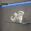 Muscle Man Figurine Muscular Bodybuilder Statue, Upper Body Male Figure, 3D Precision Molded Figure Printed Figurine, Gifts for Gym People,