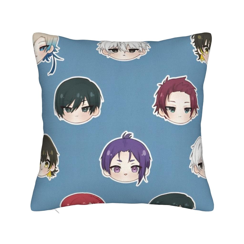Blue Lock Bachira Yoichi Isagi Pillow Covers Cushion Cover Decorations Football Manga Throw Pillow Case Cover Sofa Multi Size