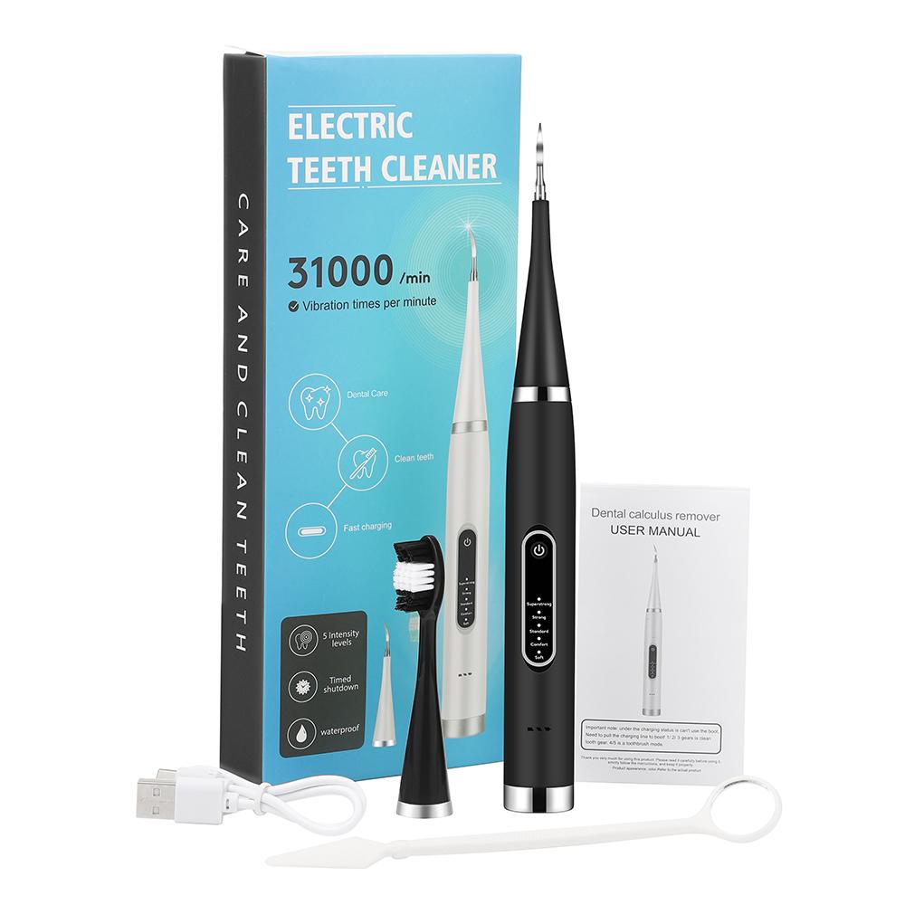 Sonic Electric Toothbrush with 4 Brush Heads IPX6 Smart Waterproof 5 Modes Setting Rechargeable USB for Adults Teeth Whitening