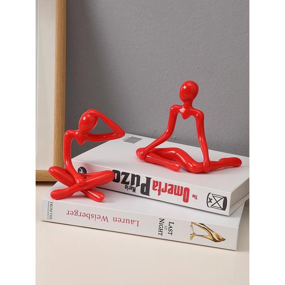 4pcs Decorative Abstract Thinker Men Statue Showpiece Set | Home Decor Items