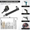1 Set Flexible Drill Bit Extension Set 360° Rotatable Angle Drill Attachment Set Efficient Torque Screwdriver Bit Kit for Garage