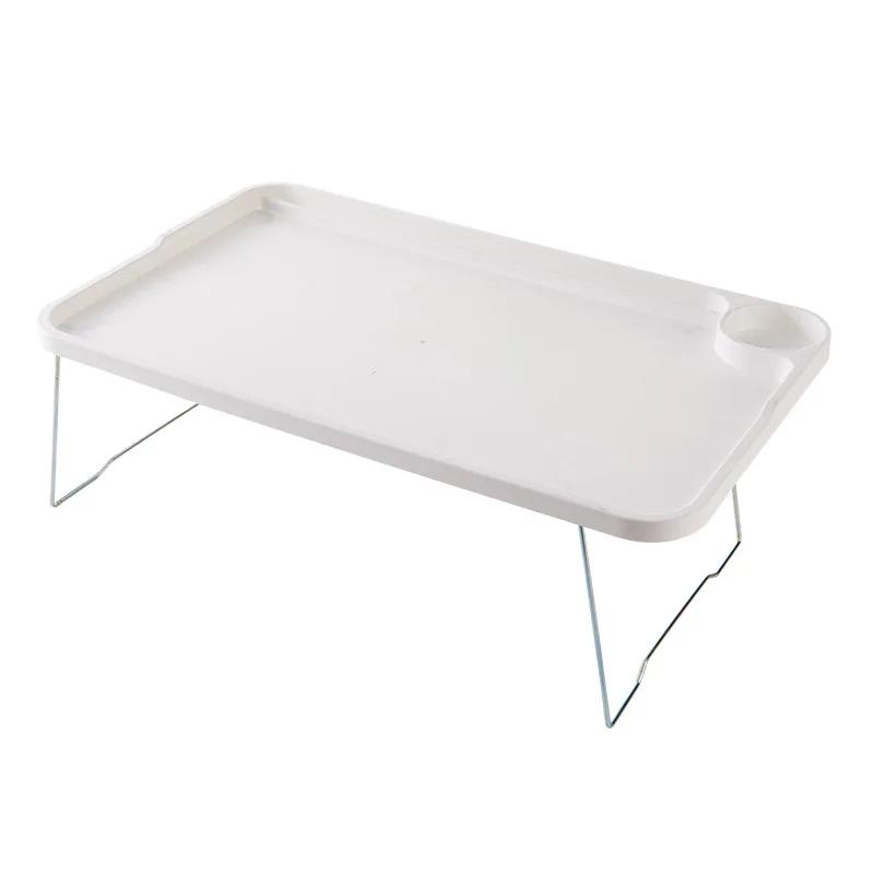 DurableSimple Computer Table Folding Plastic Creative Eating Tray Lazy Table Folding Dresser Small Dining Table