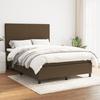 3141620 vidaXL Divan Bed with Mattress Dark Brown 140x200 Cm