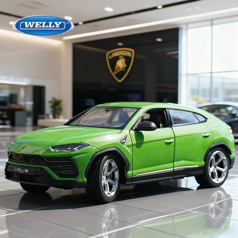 WELLY 1/24 Lamborghini URUS SUV Alloy Car Diecasts & Toy Vehicles Car Model Miniature Scale Model Car for Children