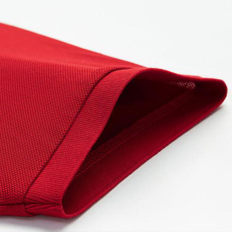 Business Polo Shirt Super Good Quality Tencel Cotton Polo T-shirt Solid Color Loose Golf Lapel Shirt