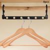 8 Pieces Space Saving Hangers Home Organization with 6 Holes Dorm Clothes Closet Organizer