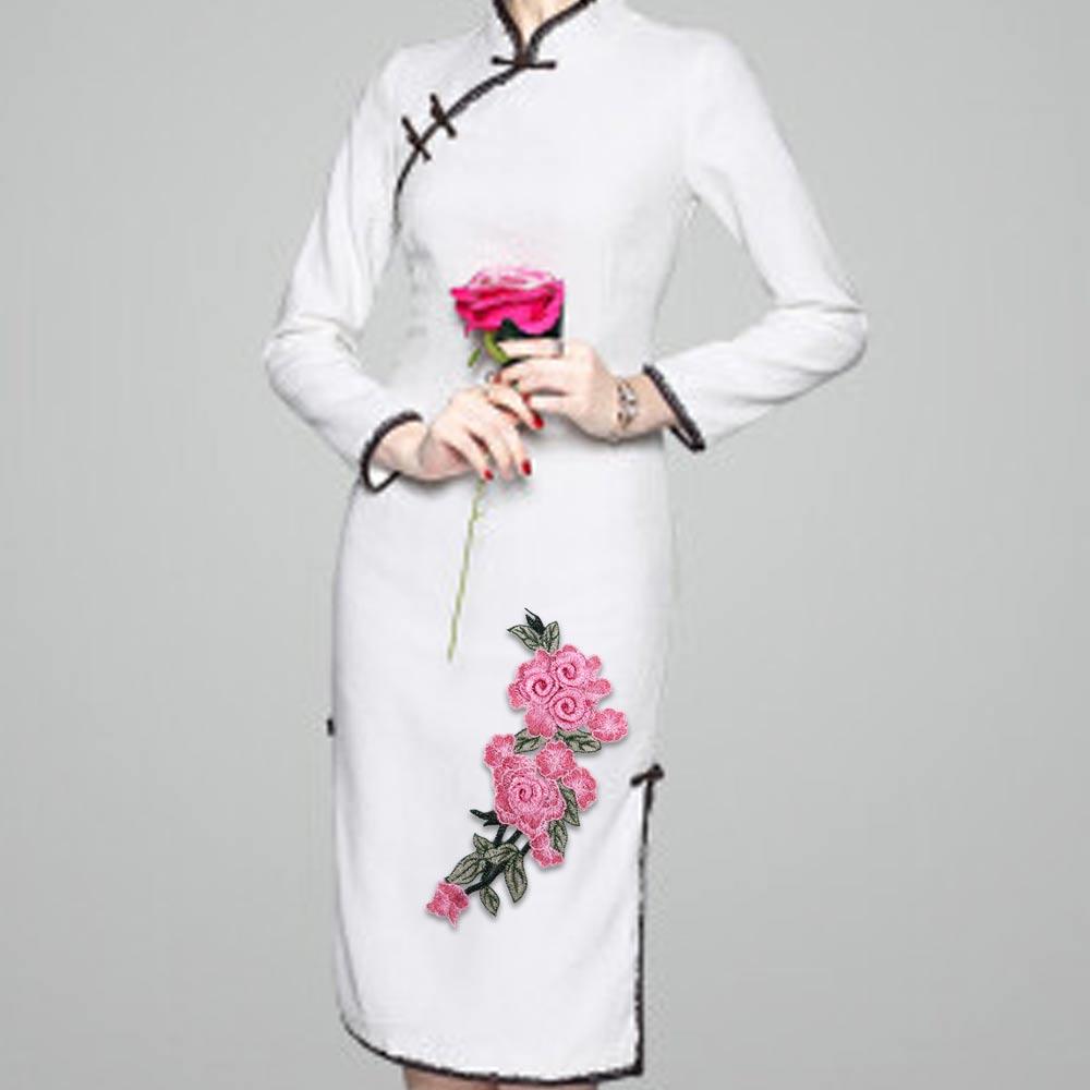 Scrapbooking Sew On DIY 3D Flower Applique Patch Jeans Decor