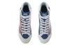 Keith Haring X Li Ning Disney Skateboard Shoes Women's High Top Standard White/Paradise Blue AECR062-1