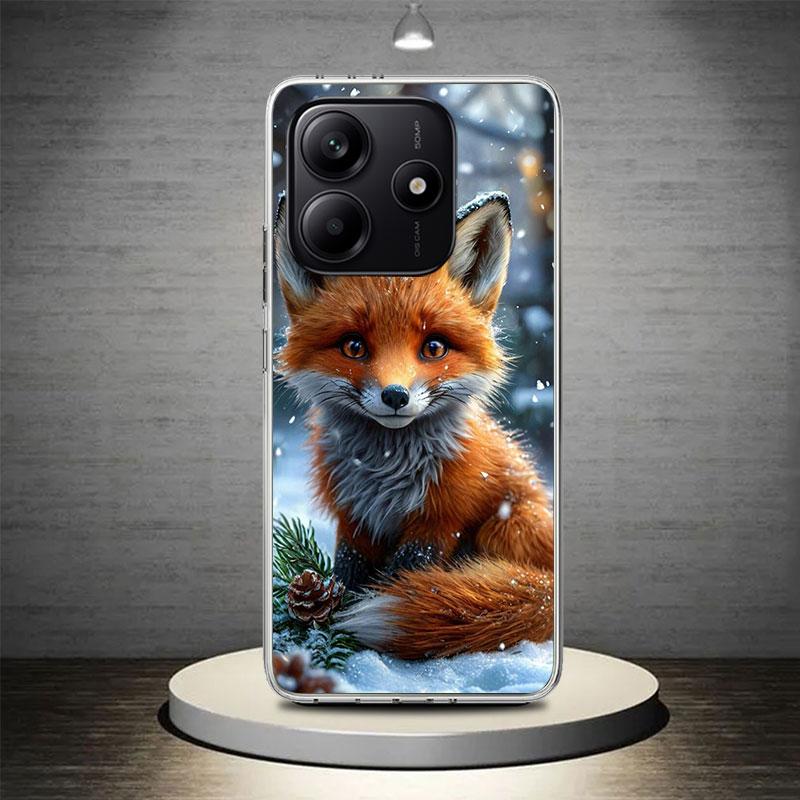 Animal Fox Phone Case Cover for Xiaomi Redmi Note 10 11 12 13 14 Pro Plus 14S 13 12S 11S 11T 11E 10S Soft Coque Redmi Note 10 11