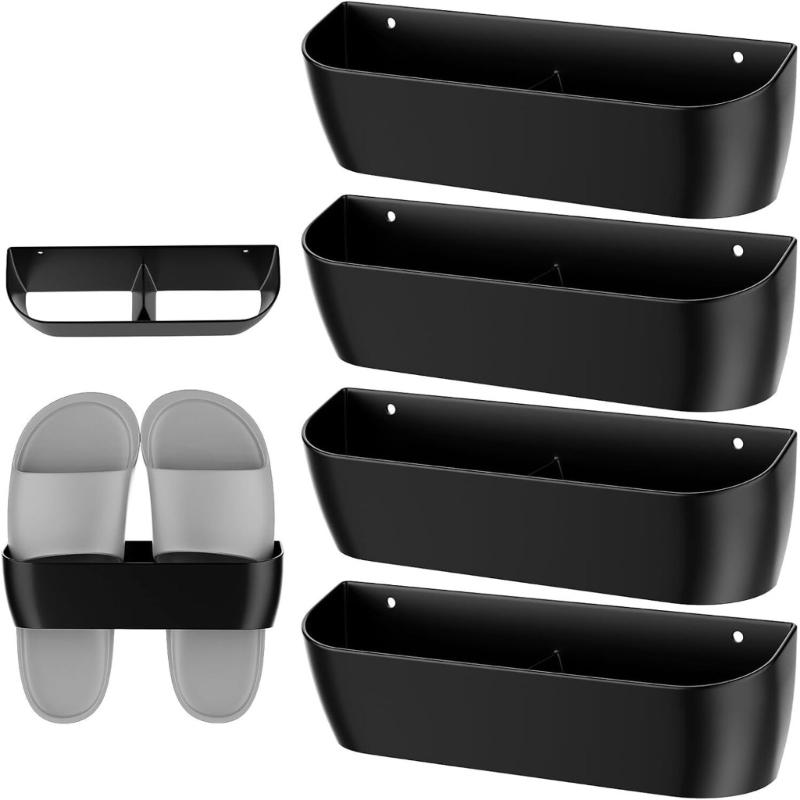 Практичные настенные органайзеры для хранения обуви с нескользящей конструкцией грузоподъемность 10 кг для кемперов квартир легкая установка 1 1530₽