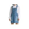 Vans Vestido sem Mangas Jeans Xadrez Bloco de Cores Vestidos Femininos Azul VN00075R7W6