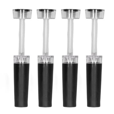 4Pcs Vacuum Wine Stopper Slow Down Oxidation Keep Freshness Leakproof Durable Reusable Wine Bottle Stopper