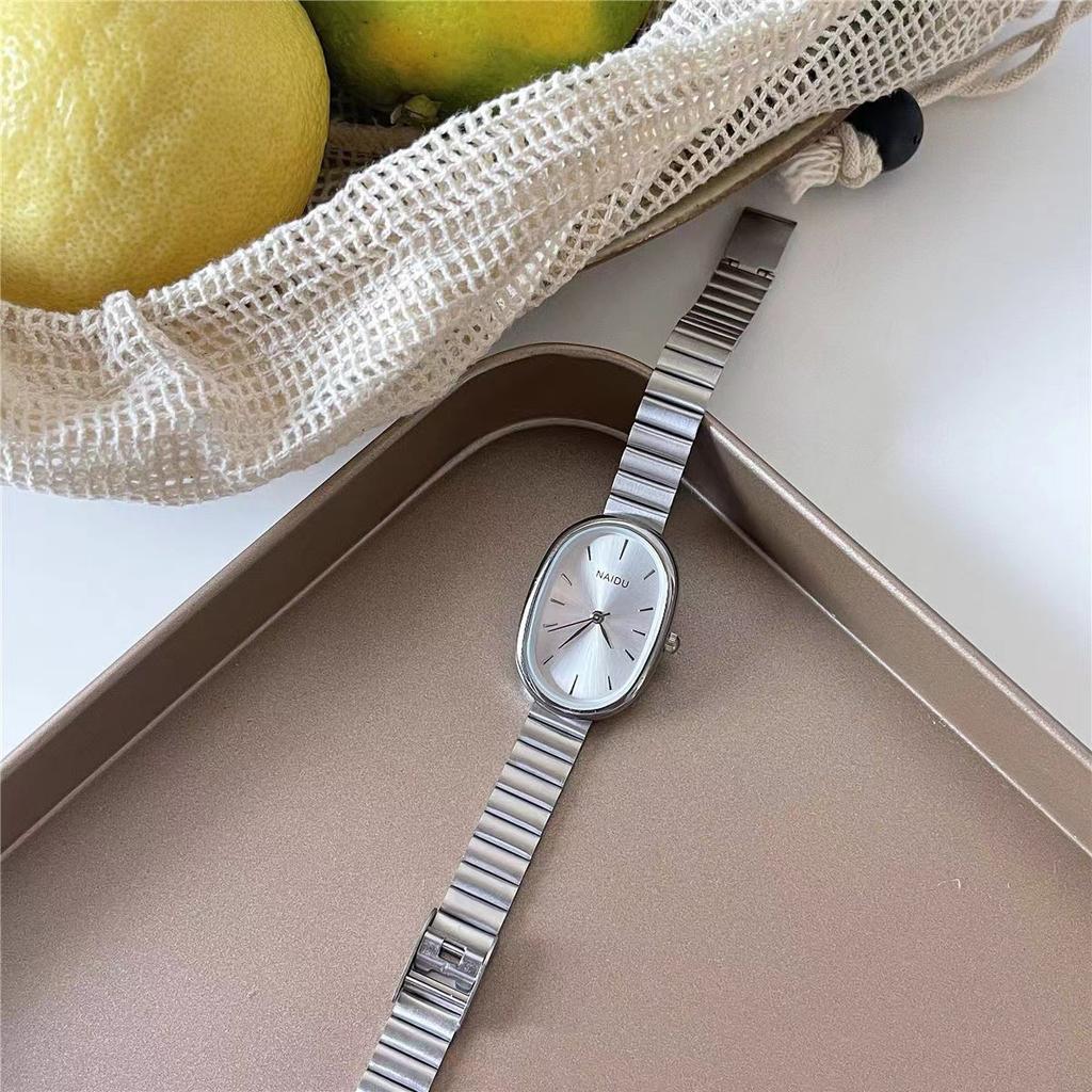 New gold vintage niche high-end fashion popular watch, small gold watch, women's quartz steel strip watch