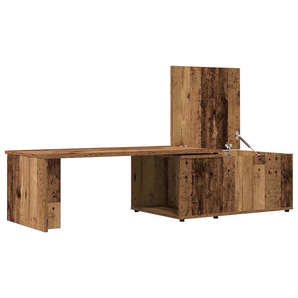 Coffee Table Vintage Wood Look 150 x 50 x 35 cm Engineered Wood