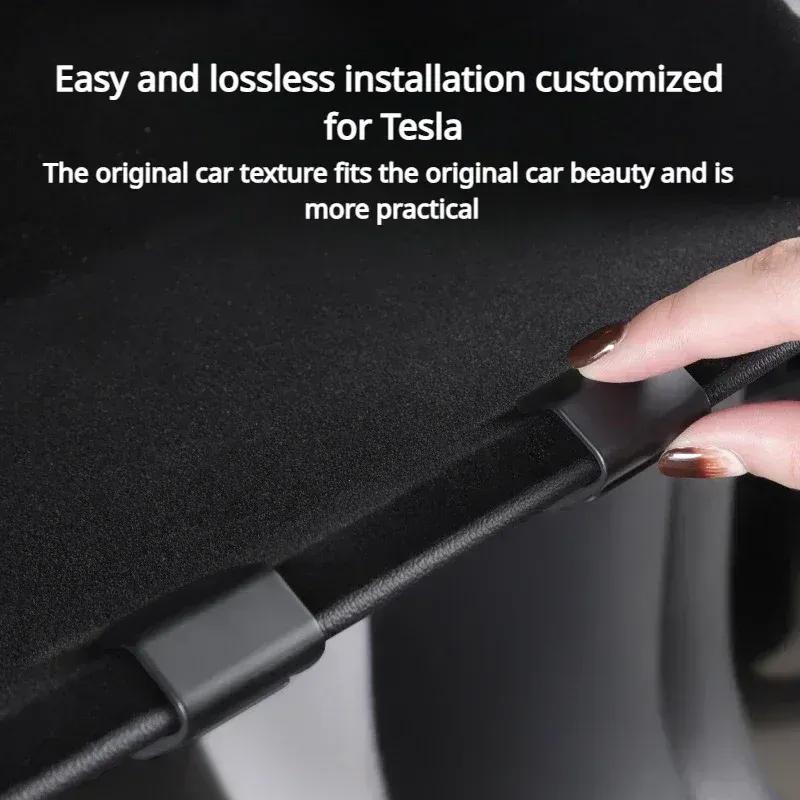 Glove Box Hidden Hook For Tesla Model Y 2023-2024 Auto Accessories Passenger Purse Bag Hanger Interior Storage Umbrella Holder