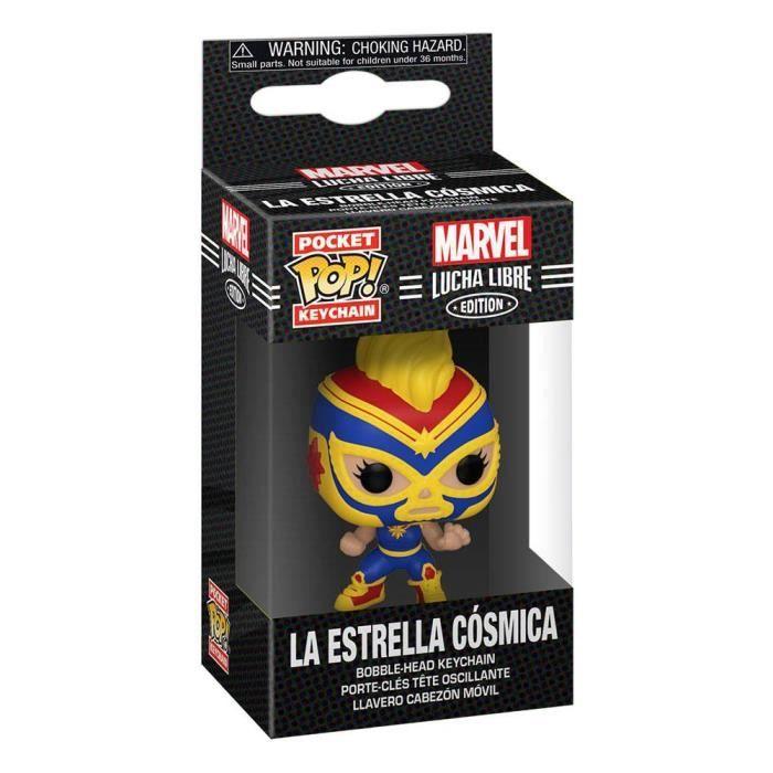 Funko Pop Keychain - Marvel Lucha Libre - La Estrella Cosmica Yellow Mixed Adult