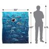 Royce McClure Wish You Were Here Silky Great White Shark Supersoft Blanket