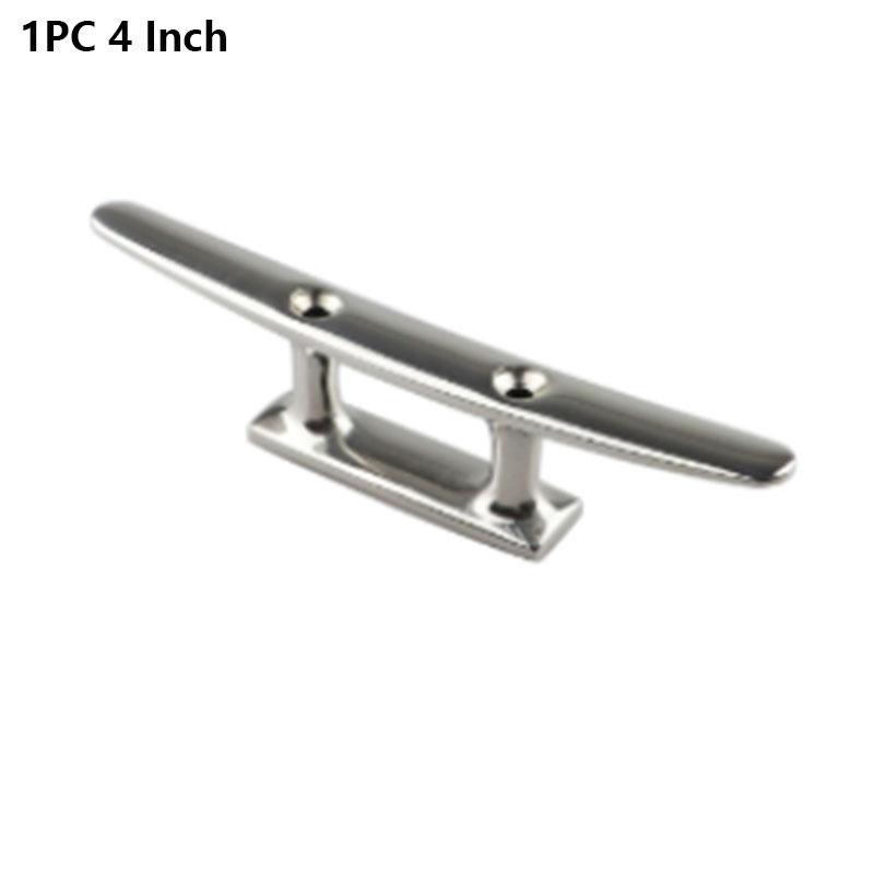 4 5 6 8 10 Low Flat Cleats 316 Stainless Steel 2 Hole Hardware Boat Cleats For Marine Boat Deck Rope Tie Yacht Accessories