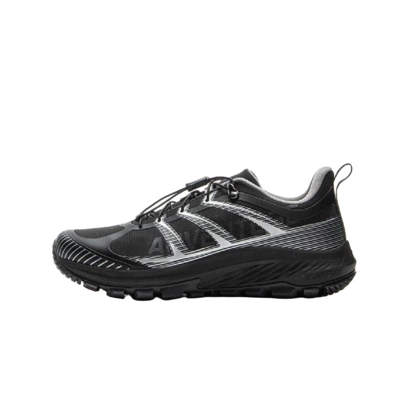 Li Ning Kids Outdoor Fashion Comfortable Non-Slip Wear-Resistant Low-Top Outdoor Shoes Kids Shoes Black White YKEV022-1