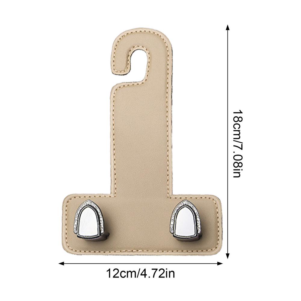 Double Car Hook Car Storage Hooks Car Purse Hooks Stylish Car Hook Multifunctional Auto Backseat Hangers Headrest Hooks For Keys