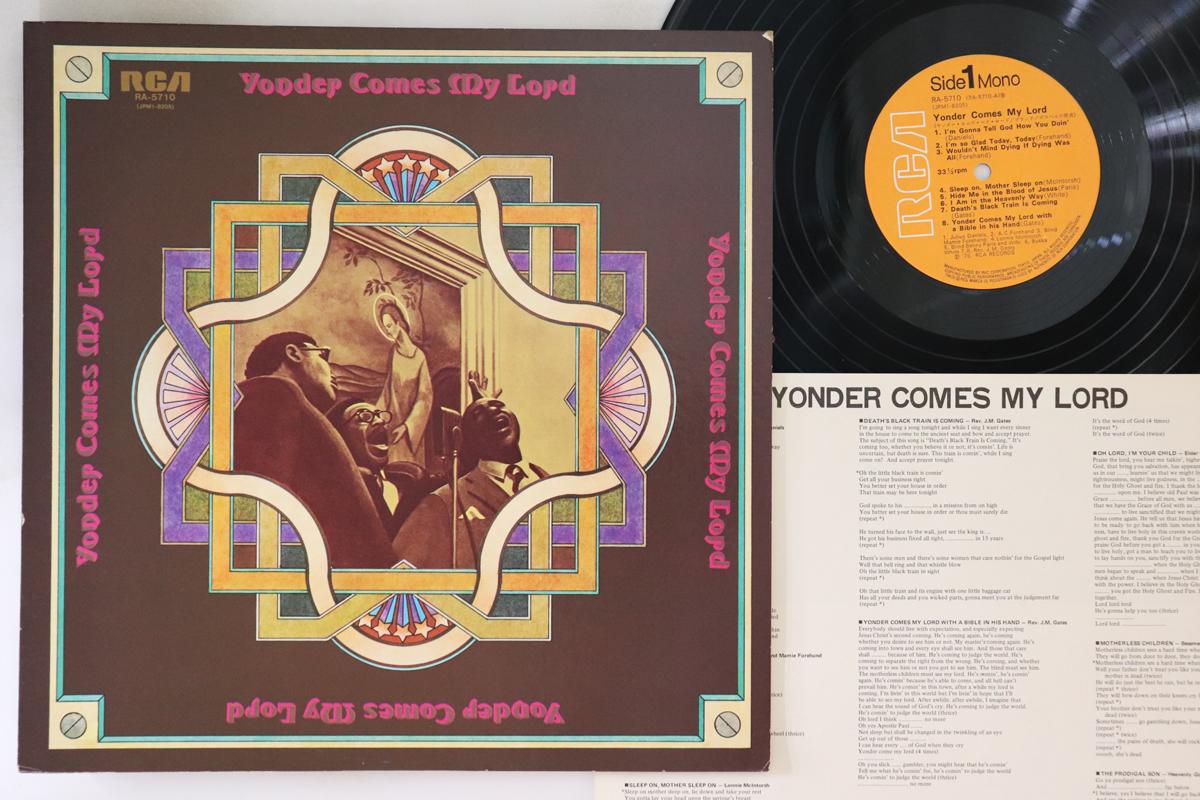 

LP Record VARIOUS - Yonder Comes My Lord RA5710 RCA 1976 Japan Soul/Funk Used