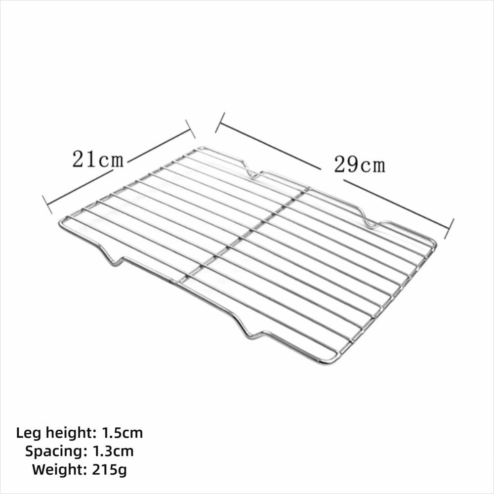 New Stainless Steel Cooling Rack Non-stick Silver Baking Tray Barbecue Cooking Mesh Shelf