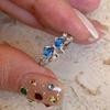 Luxury Blue Zirconia Hollow Butterfly Ring for Women Rhinestones Heart Flower Bow Crown Finger Ring Charms Engagement Jewelry