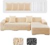 Stretch L Shape Sectional Sofa Cover, 2 Piece Non Slip Couch Slipcover for Pets & Kids, Furniture Protector