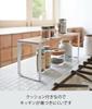 Yamazaki Jitsugyo Kitchen Rack Tosca Wide White 3155