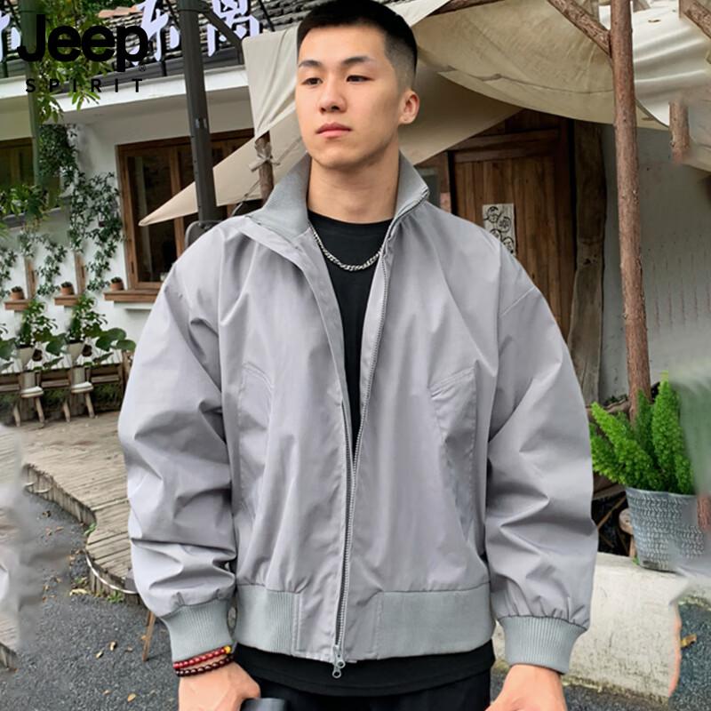 

JEEP SPIRIT Men s Loose Fit Stand Collar Jacket 3XL